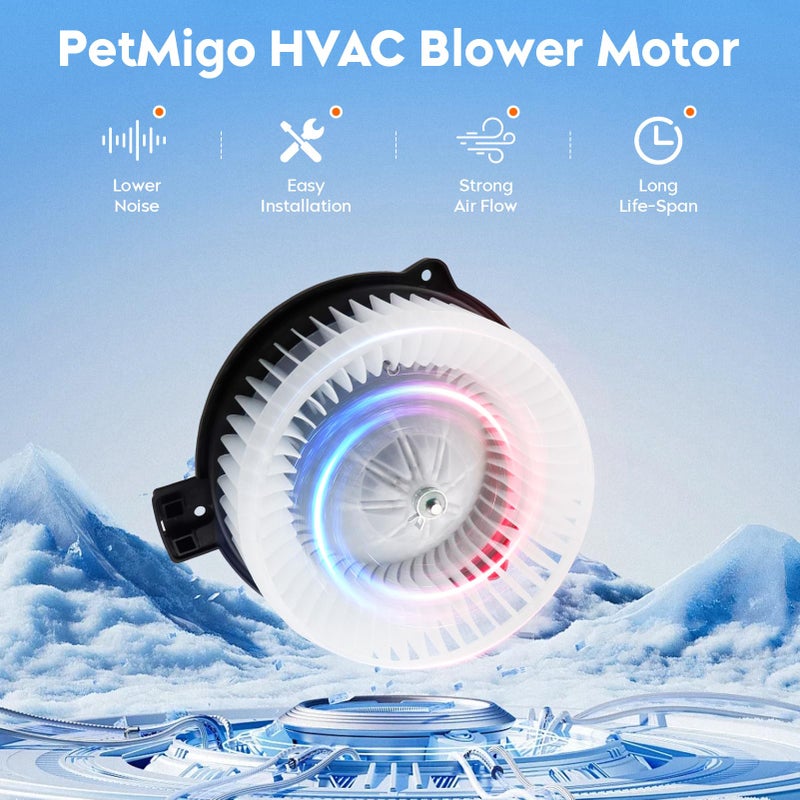 PetMigo 700112 HVAC Blower Motor with Fan Cage - Replaces 87103-48020 Fit for Lexus 1998-2010 | Fit for Toyota Highlander 2001-2007 - Fan Assembly - Image 3